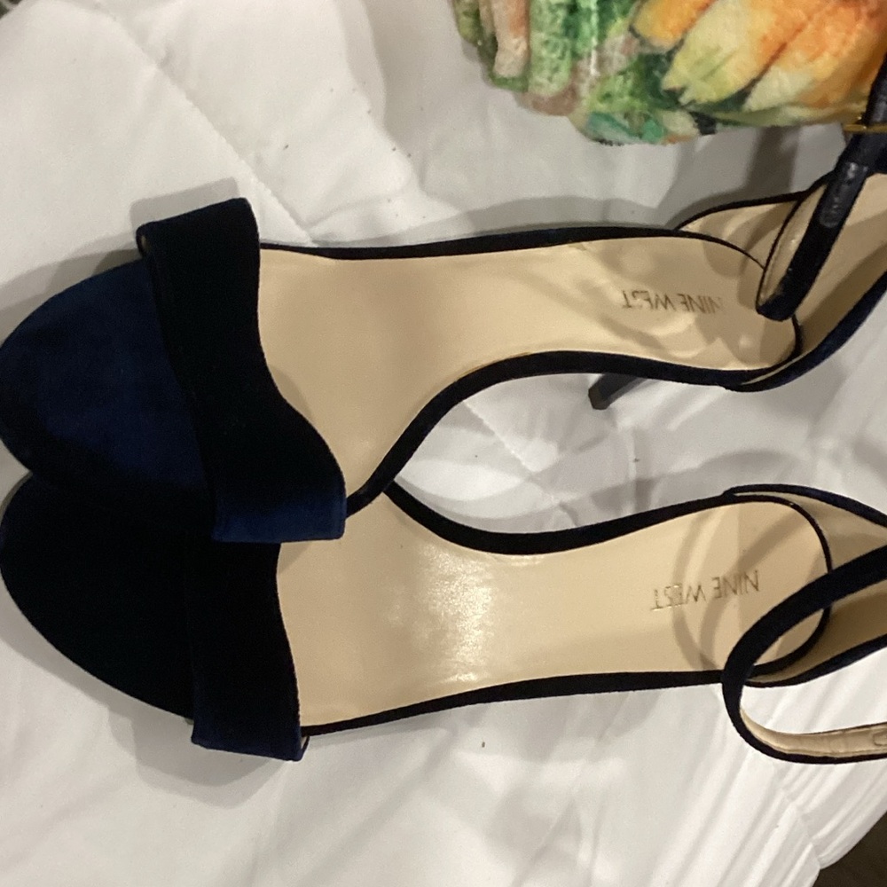 Nine West Women's Navy Heeled Sandals